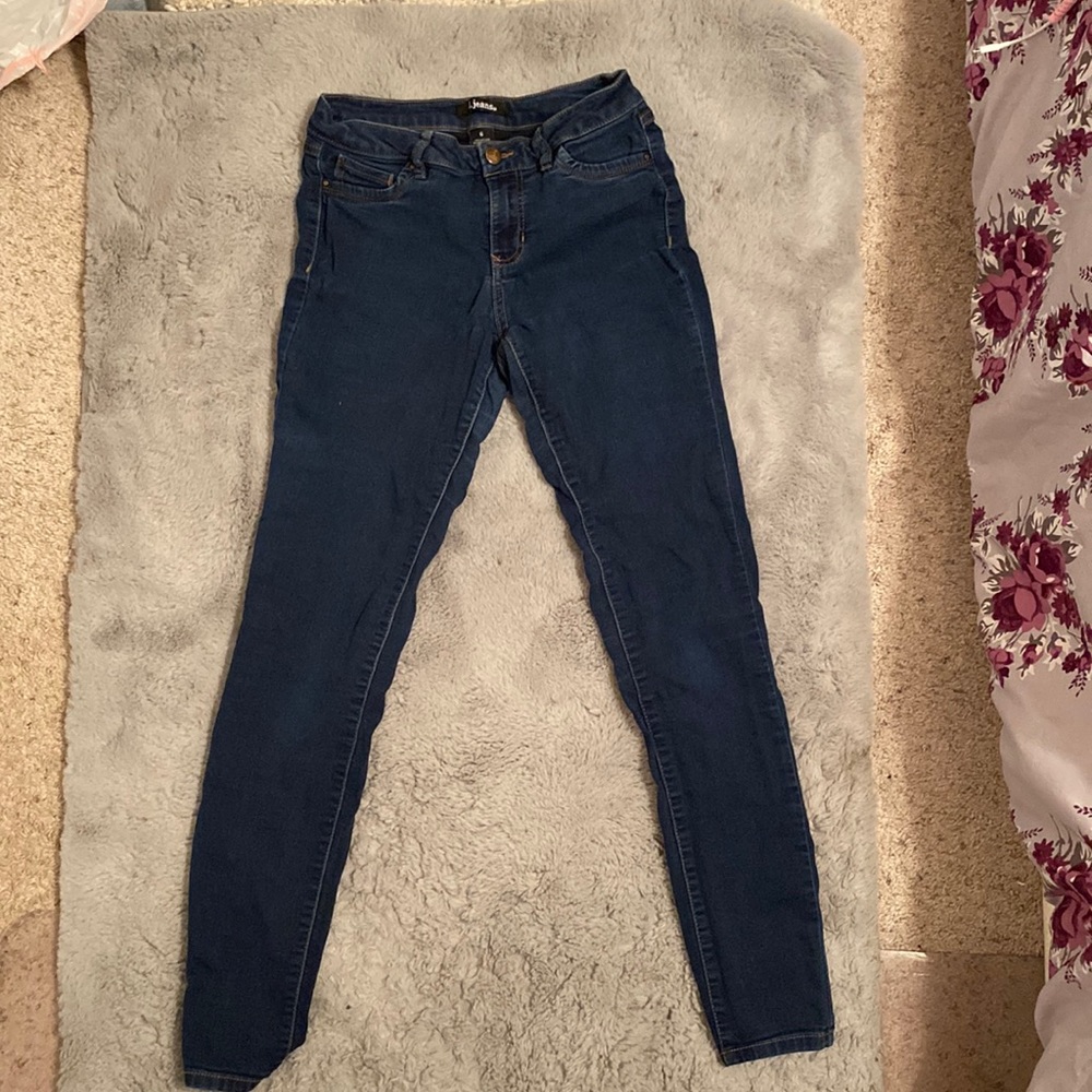Dark blue jeans!